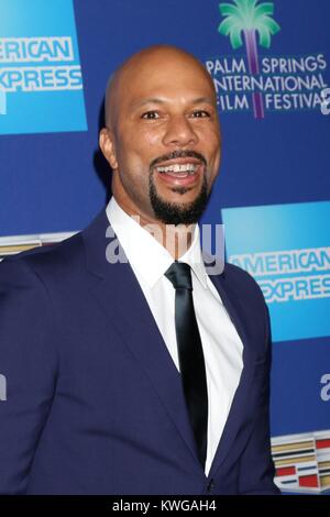 Palm Springs, California, USA. 2nd Jan, 2018. Common at arrivals for 29th Annual Palm Springs International Film Festival Awards Gala, Palm Springs Convention Center, Palm Springs, CA January 2, 2018. Credit: Priscilla Grant/Everett Collection/Alamy Live News Stock Photo