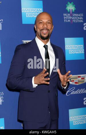 Palm Springs, California, USA. 2nd Jan, 2018. Common at arrivals for 29th Annual Palm Springs International Film Festival Awards Gala, Palm Springs Convention Center, Palm Springs, CA January 2, 2018. Credit: Priscilla Grant/Everett Collection/Alamy Live News Stock Photo