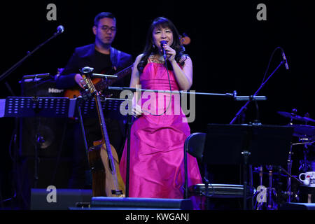 Shenyang, Shenyang, China. 2nd Jan, 2018. Shenyang, CHINA-2nd January 2018:(EDITORIAL USE ONLY. CHINA OUT) .Japanese-Brazilian bossa nova singer Lisa Ono performs at her concert in Shenyang, northeast China's Liaoning Province, January 2nd, 2017. Credit: SIPA Asia/ZUMA Wire/Alamy Live News Stock Photo