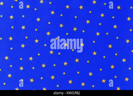 Yellow stars on blue background. Useful as background. Useful as background for any life event. Stock Photo