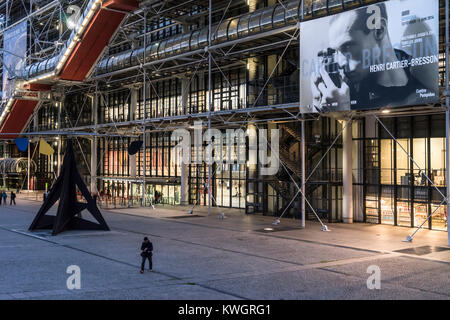 France, Paris, Georges Pompidou Center, Stock Photo