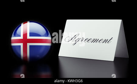 Iceland High Resolution Agreement Concept Stock Photo