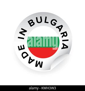 Made in Bulgaria label tag Stock Vector