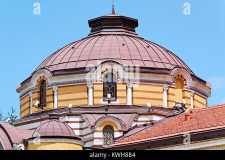 Famous Central Mineral Baths building in Sofia, Bulgaria. Vienna Secession architecture style. Stock Photo