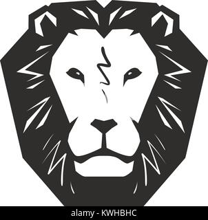Lion logo. Animal, wildlife symbol or icon. Vector illustration Stock Vector
