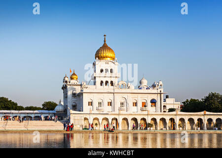 Gurdwara Bangla Sahib is the most prominent Sikh gurdwara Stock Photo