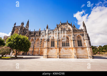 The Monastery of Batalha is a Dominican convent in the civil parish of Batalha, Portugal. Originally known as the Monastery of Saint Mary of the Victo Stock Photo