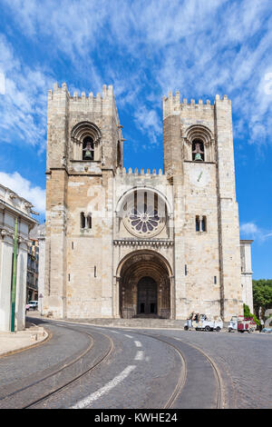 Se Cathedral (The Patriarchal Cathedral of St. Mary Major) in Lisbon, Portugal Stock Photo