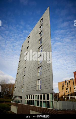 Salford University student accommodation on-site in a modern contemporary designed apartments Constantine Court Stock Photo