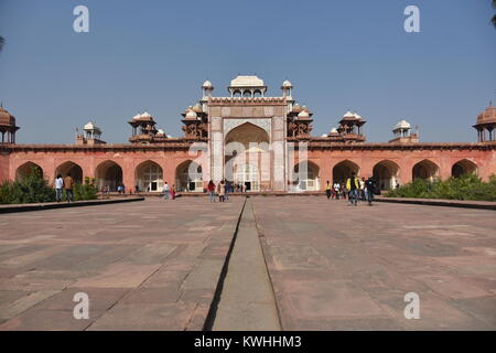 Akbar Tomb, Sikandara, Agra, India Stock Photo