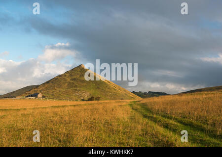 Thorpe Cloud hill in Dovedale on the Derbyshire/Staffordshire border, England Stock Photo