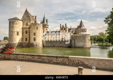 View of Château de Sully-sur-Loire, France, Europe. Stock Photo