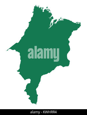 Map of Maranhao Stock Photo - Alamy