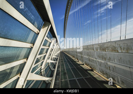 Calatrava Bridge's in Reggio Emilia Stock Photo