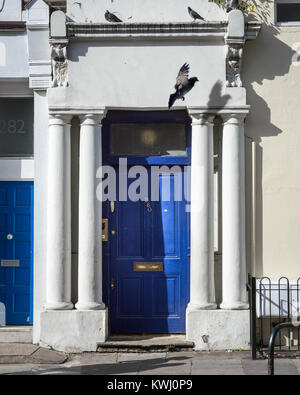 The Blue Door from the film 'Notting Hill' Stock Photo