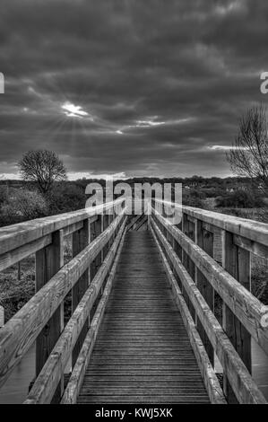 Eye Bridge over the river Stour, nr Wimborne Minster, Dorset, UK. Stock Photo