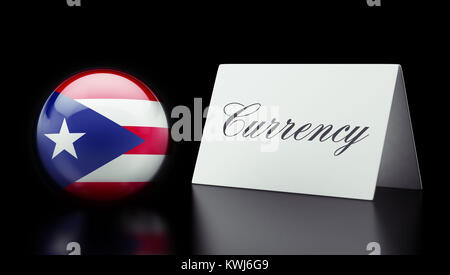 Puerto Rico High Resolution Currency Concept Stock Photo