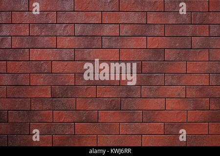 Brick wall. New red brick wall close-up Stock Photo