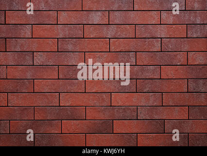 Brick wall. New red brick wall close-up Stock Photo