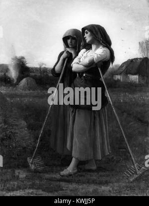 Jules Adolphe Aimé Louis Breton - The Close of Day - Walters 3757 Stock Photo