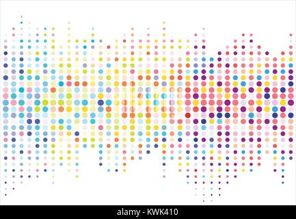 Abstract colorful halftone texture dots pattern. vector illustration Stock Vector