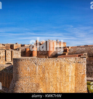 Fort de Salses, Salses-le-Chateau, Languedoc- Rousssillon, Pyrenees Orientales, France. Stock Photo