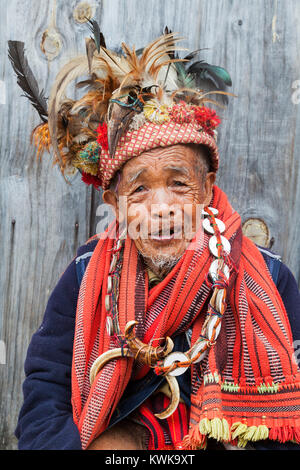 Native people from rice terraces from Banaue, Philippines Stock Photo