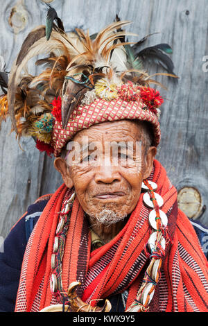 Native people from rice terraces from Banaue, Philippines Stock Photo