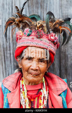 Native people from rice terraces from Banaue, Philippines Stock Photo