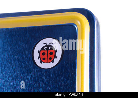 LONDON, UK - DECEMBER 18TH 2017: A close-up of the Ladybird Books logo, on 18th December 2017. Stock Photo
