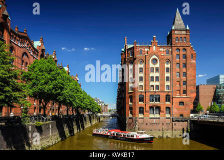 The memory town in Hamburg, Germany, Europe, Die Speicherstadt in Hamburg, Deutschland, Europa Stock Photo