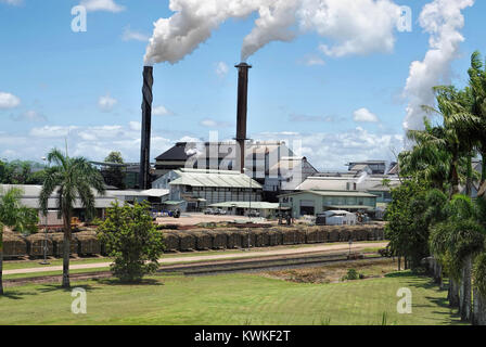 sugar cane refinery in Tully  Queensland Australia Stock Photo