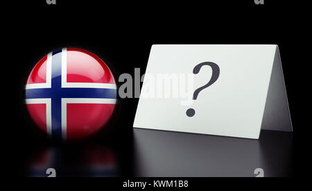 Norway High Resolution Question Mark Concept Stock Photo