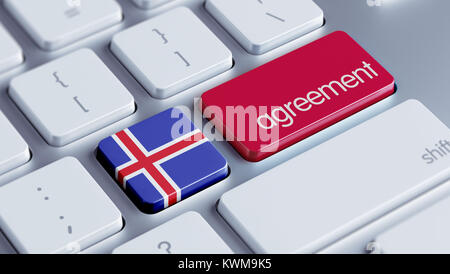 Iceland High Resolution Agreement Concept Stock Photo