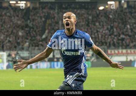 Frankfurt, Deutschland. 16th Dec, 2017. NALDO (GE) bejubelt sein goal zum 2:2 Ausgleich; Fussball 1. Bundesliga, Saison 2017/2018, 17. matchday, Eintracht Frankfurt (F) - FC Schalke 04 (GE) 2:2, am 16.12.2017 in Frankfurt am Main/Germany. |usage worldwide Credit: dpa/Alamy Live News Stock Photo