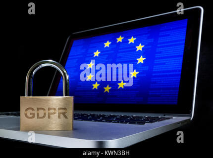 GDPR general data protection regulation concept image Stock Photo
