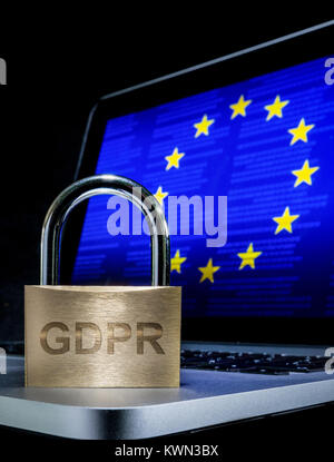 GDPR general data protection regulation concept image Stock Photo