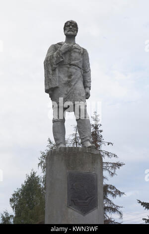 Veliky Ustyug, Vologda region, Russia - August 12, 2016: Monument to Semyon Dezhnev in Veliky Ustyug, Vologda region Stock Photo