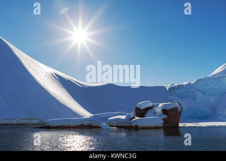 Norweigan whaling shipwreck; Gouvenoren; Enterprise Island; Antarctica Stock Photo