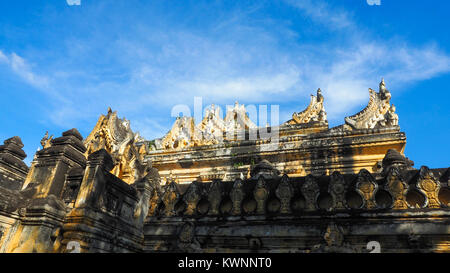 Maha Aung Mye Bonzan monastery in Innwa Myanmar. Inwa was the capital of Burma. Stock Photo