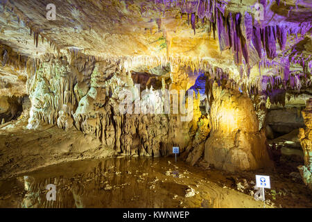 Prometheus Kumistavi Cave near Kutaisi (Tskaltubo), the Imereti region of Georgia Stock Photo