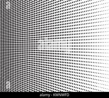 Abstract halftone. Black dots on white background, vector Stock Vector