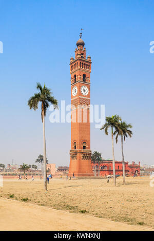 Husainabad Clock Tower (Ghanta Ghar Tower) is a clock tower located in the Lucknow city of India Stock Photo