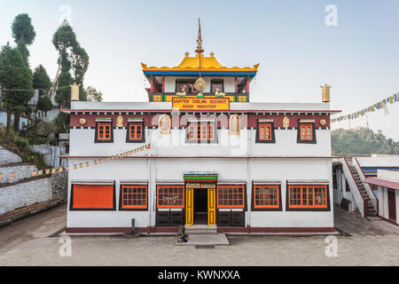 Ghoom Monastery is located at Ghum near Darjeeling in the state of West Bengal, India. The monastery follows the Gelug school of Tibetan Buddhism. Stock Photo
