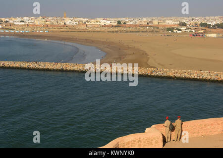 View from the Kasbah of the Udayas, Rabat, Morocco, North Africa Stock Photo