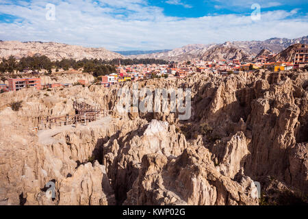 Valle de la Luna (Moon Valley) near La Paz, Bolivia Stock Photo