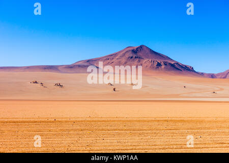 Salvador Dali Desert also known as Dali Valley is an extremely barren valley of southwestern Bolivia Stock Photo