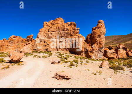 Valle De Las Rocas (Valley Of The Rocks) in the Altiplano of Bolivia Stock Photo