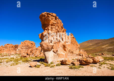 Valle De Las Rocas (Valley Of The Rocks) in the Altiplano of Bolivia Stock Photo