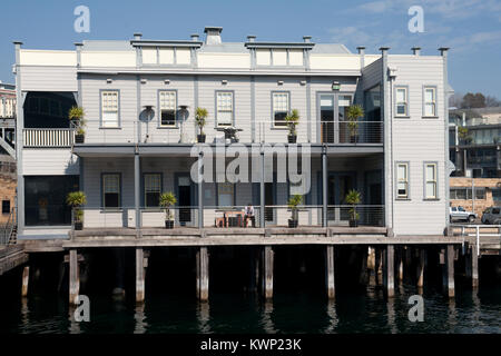 coverted warehouse walsh bay sydney harbour new south wales australia Stock Photo